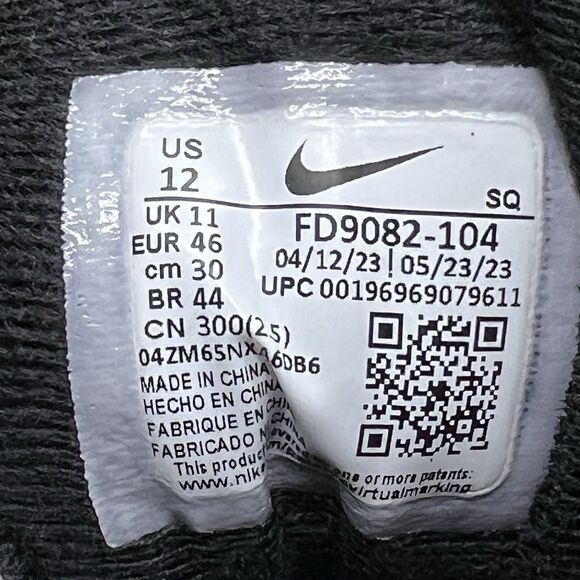 USED sz 12 Nike Air Max 1 Steelers White Gold Black Sneakers FD9082-104 - Picture 3 of 13